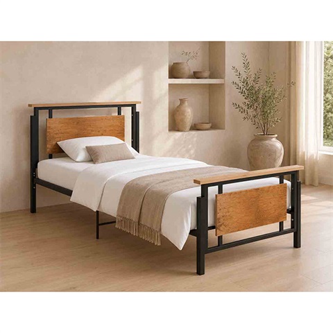 تخت یک نفره فلزی مدل یاس T149
